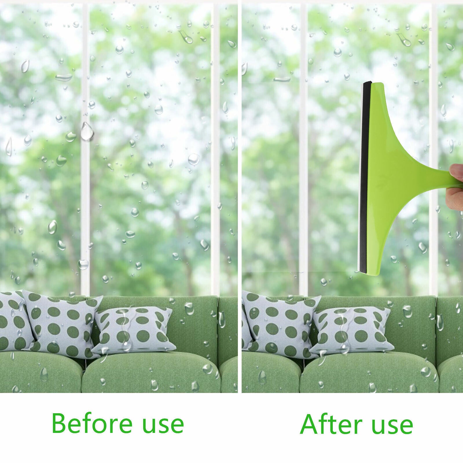 3-in-1 Glass Window Cleaner Squeegee