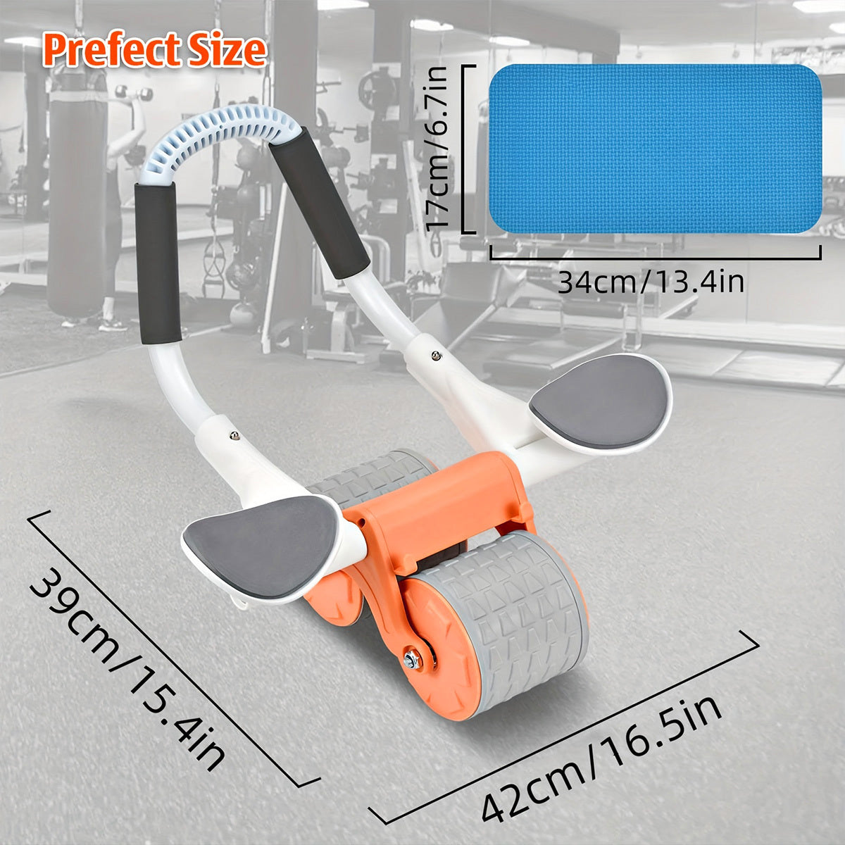 Automatic Rebound Abdominal Wheel Ab Roller/Elbow Support