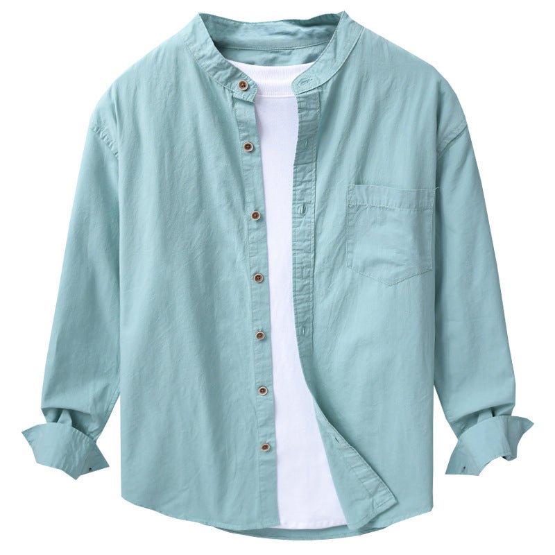 Simple Casual Loose Comfortable Long Sleeved Shirt