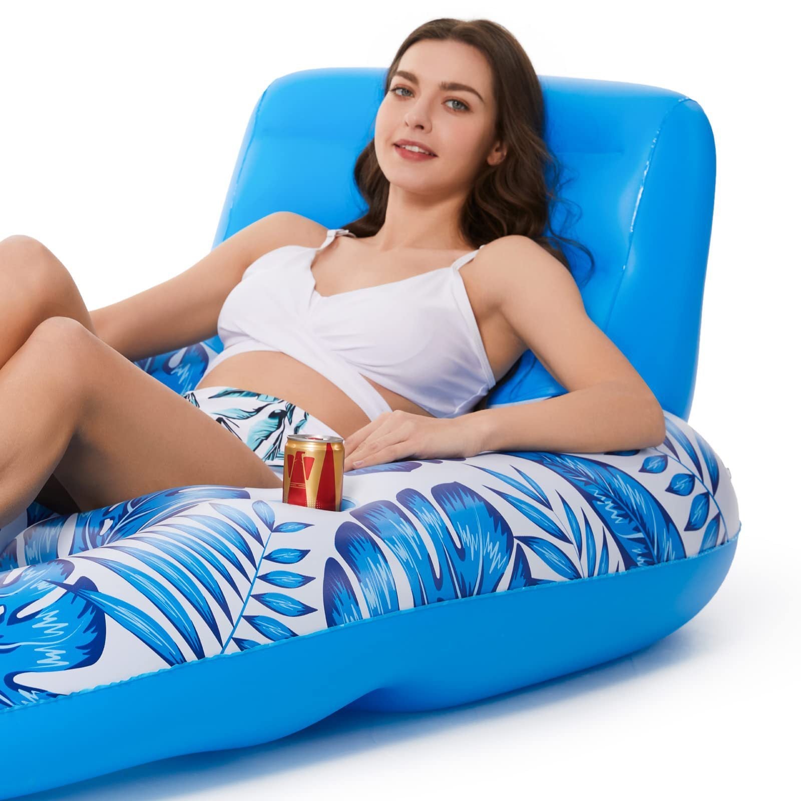 Recliner Multifunctional Swim Ring Water Inflatable Floating Row