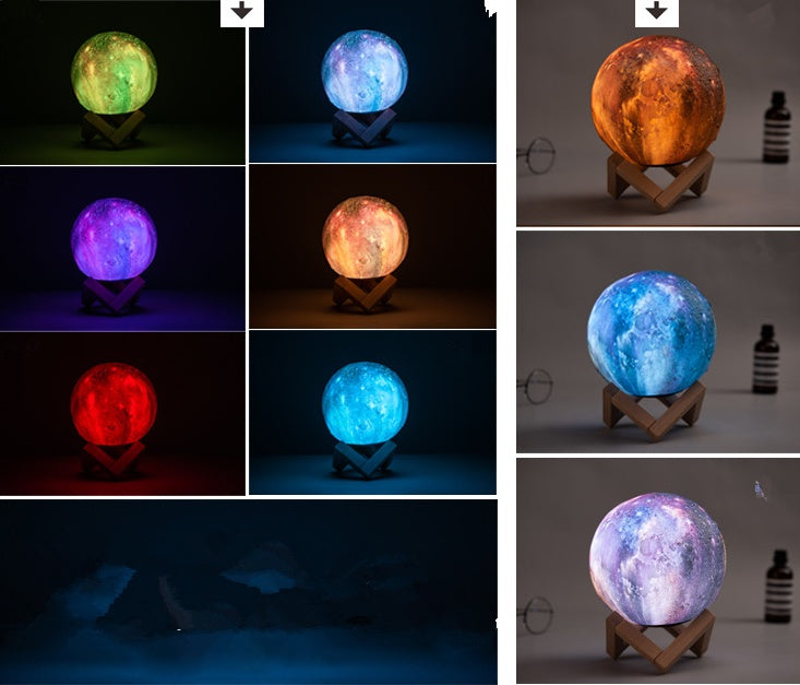 3D Printing Lunar Light Painting Night Light