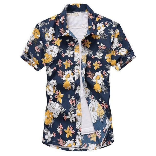 Shirts Short-sleeved Fashion Chemise Homme Blouse